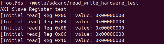 Testing on Hardware read and write to registers